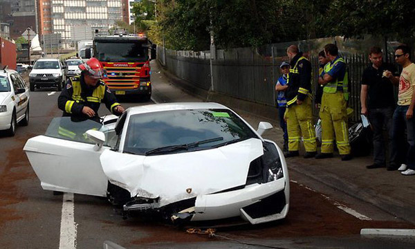 Покупатель разбил Lamborghini в ходе тест-драйва