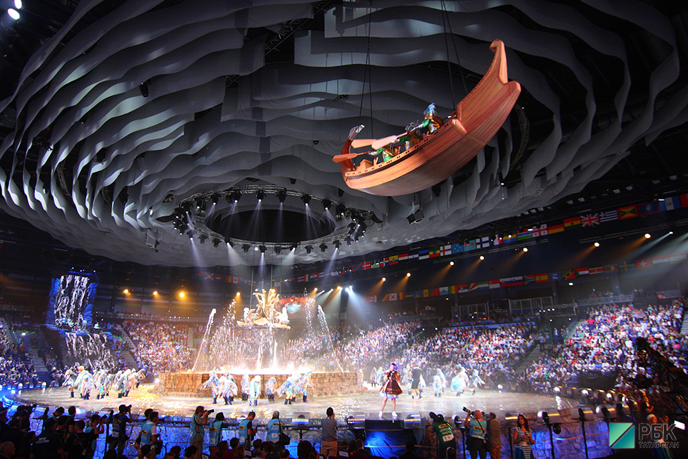Церемония открытия чемпионата по водным видам спорта