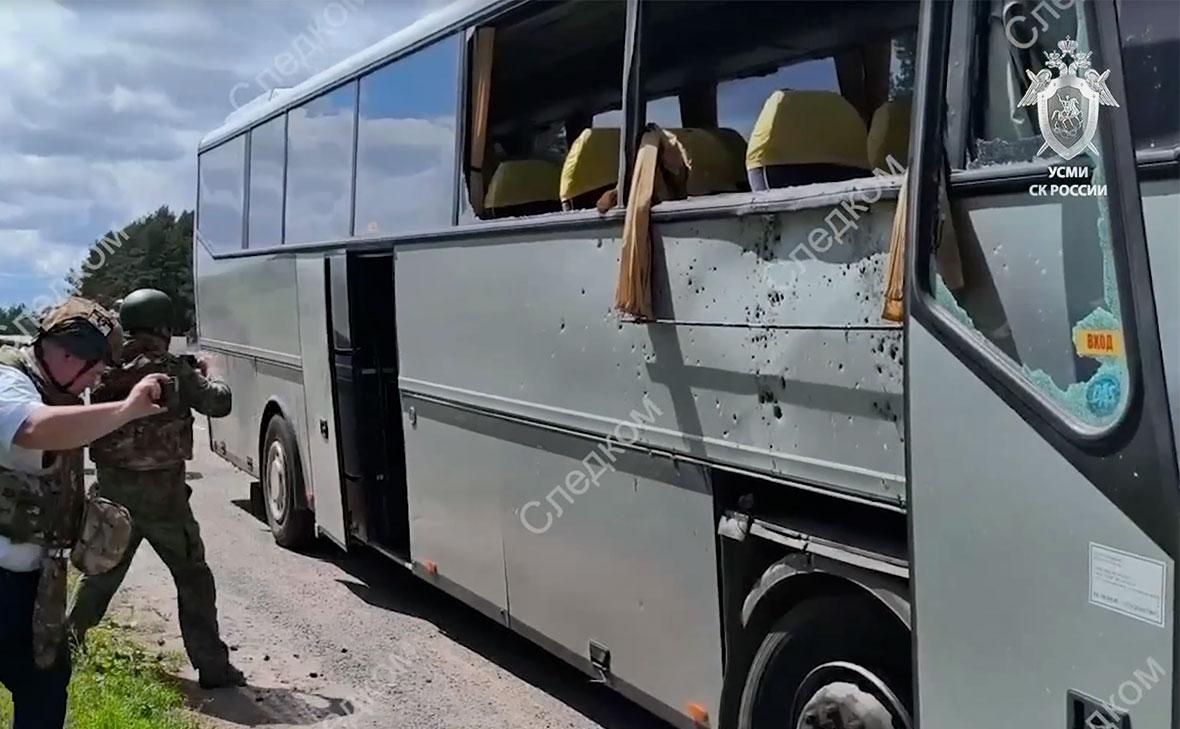 Пострадавших при ударе по автобусу с детьми эвакуируют в Белоруссию