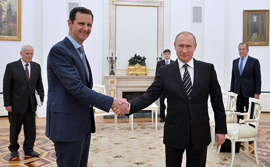 Башар Асад и Владимир Путин. Москва, Кремль. 20 октября 2015 года



