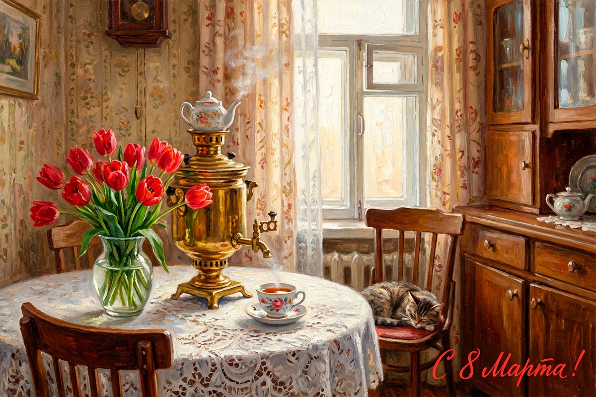 Открытки на 8 Марта: 20 вариантов для поздравления близких и знакомых