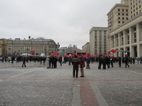 Митинг коммунистов против фальсификаций на думских выборах