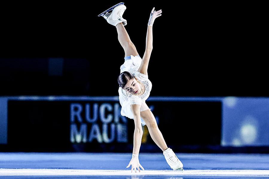 Аделия Петросян во время проката, 2023 год