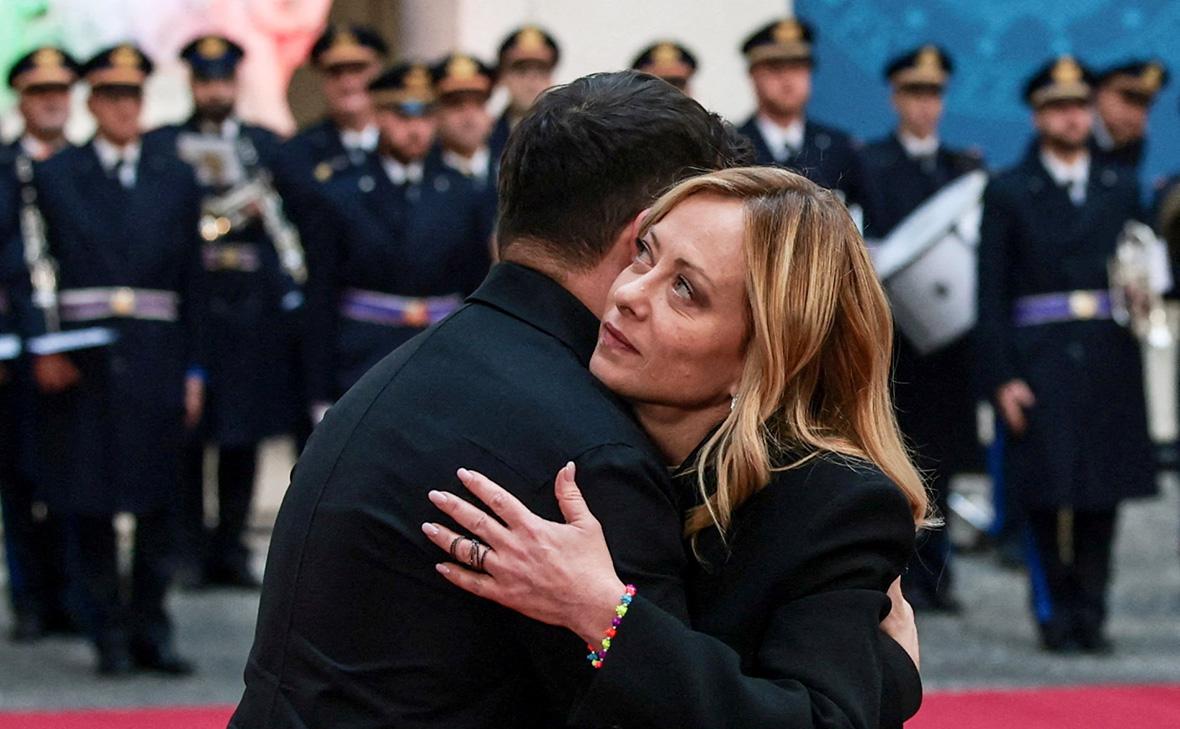 Владимир Зеленский и Джорджа Мелони