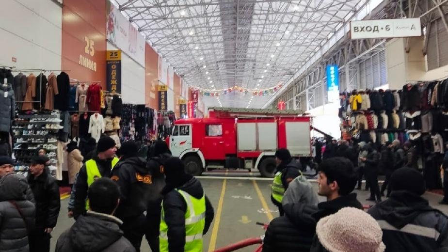 В Москве произошел пожар на рынке  «Садовод»