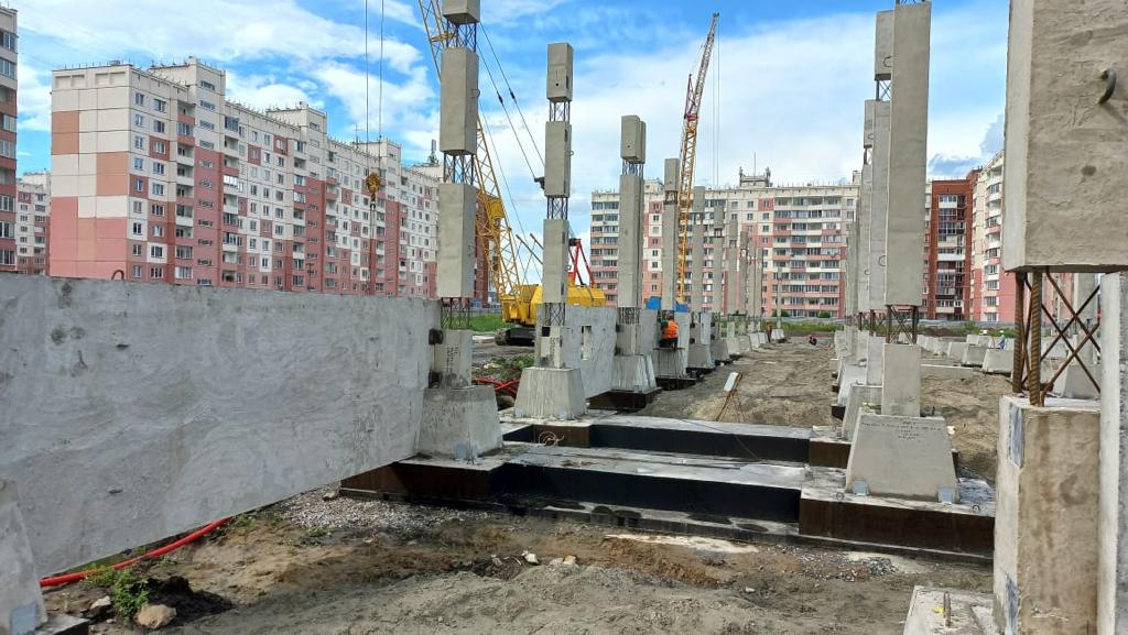 Строительство школы на ул. Спортивной в Новосибирске