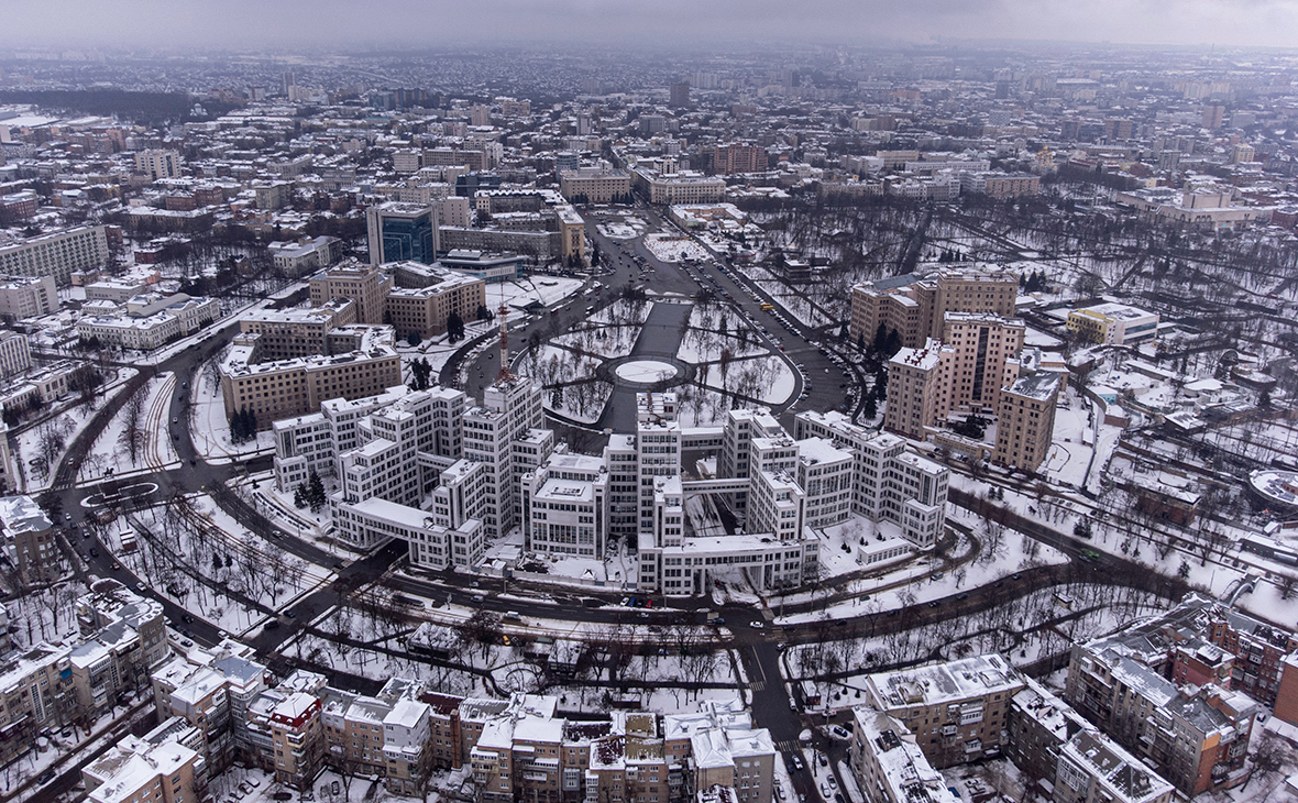 Вид на центр Харькова