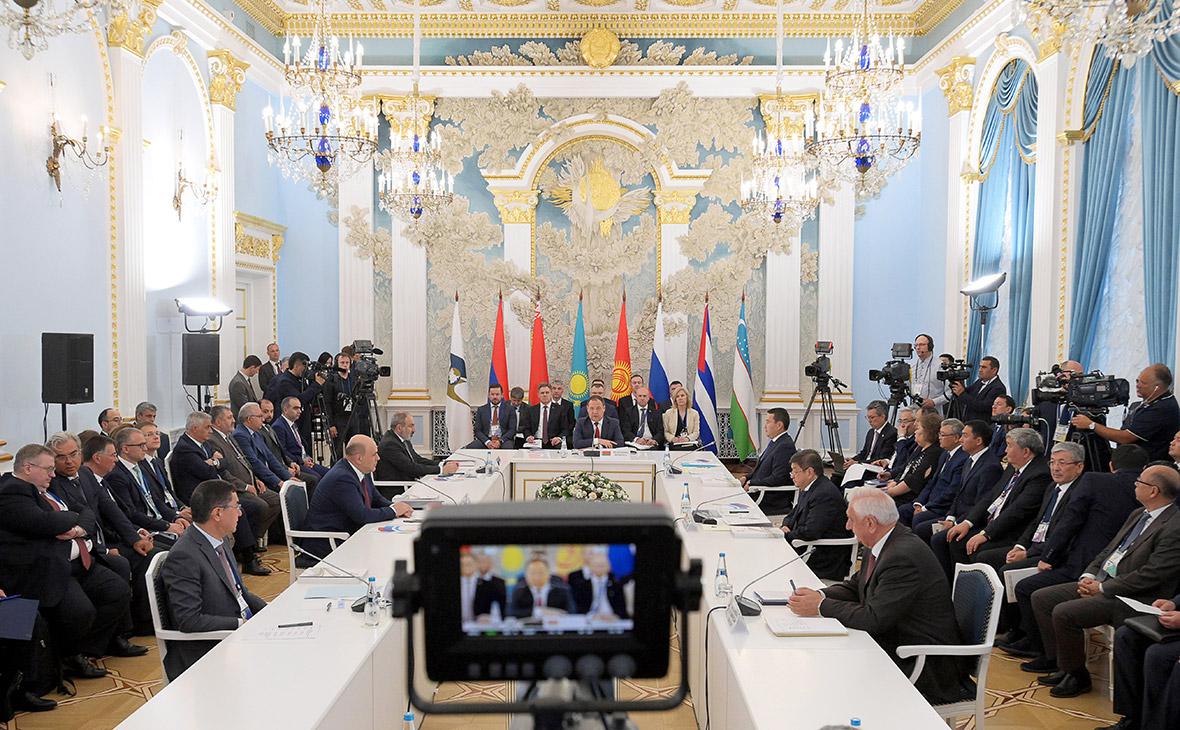 Заседание Евразийского межправительственного совета, проходившее в июне 2022 года
