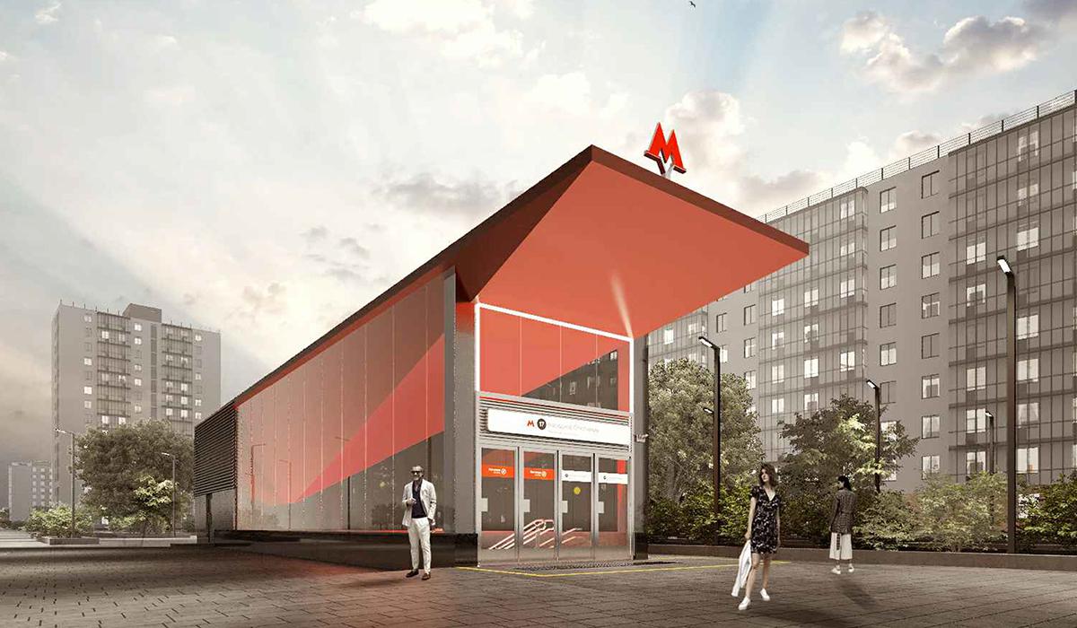 Проект станции метро &laquo;Народное Ополчение&raquo;