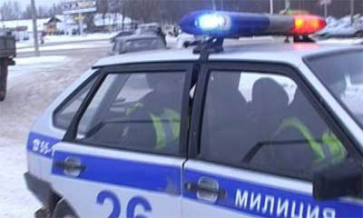 В Москве машина ДПС врезалась в ВАЗ, выехав на встречку