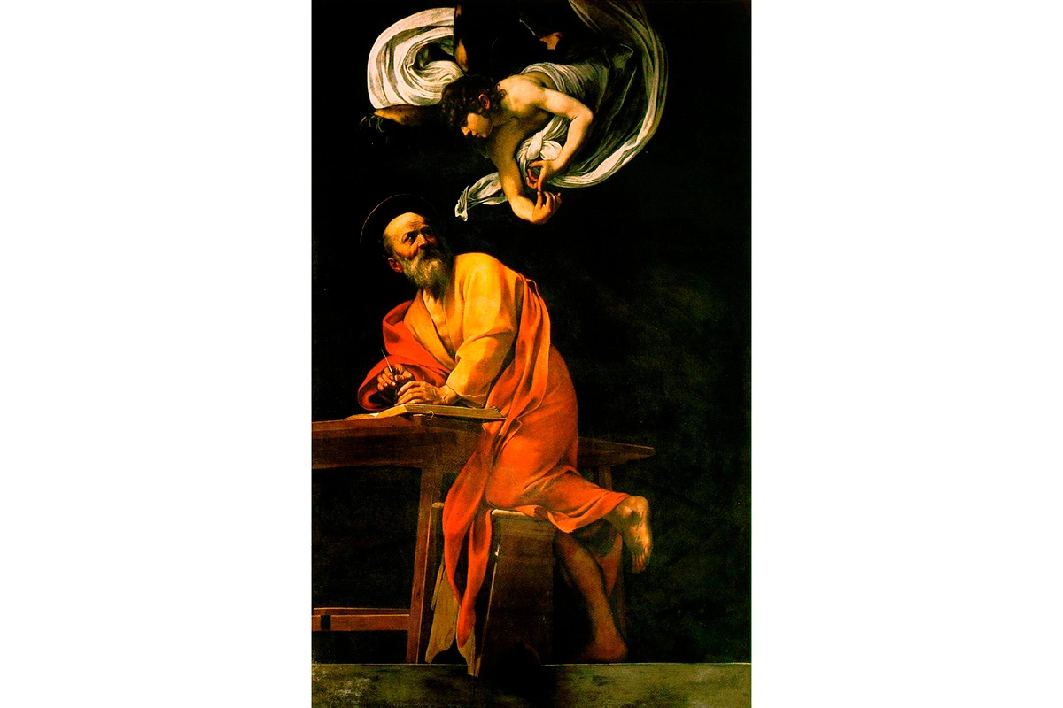 «Св. Матфей и ангел», Микеланджело Меризи да Караваджо (1571–1610)