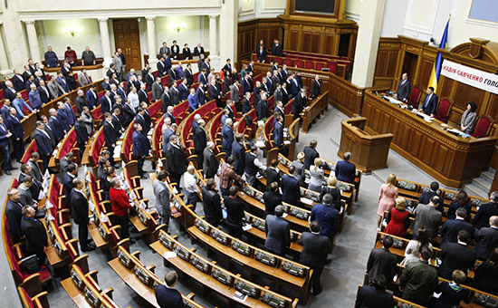 На пленарном заседании Верховной рады Украины