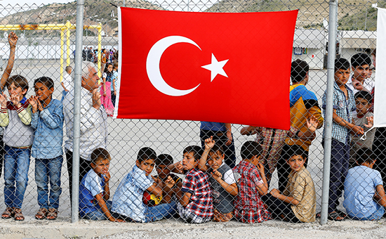 Беженцы в одном из турецких лагерей


