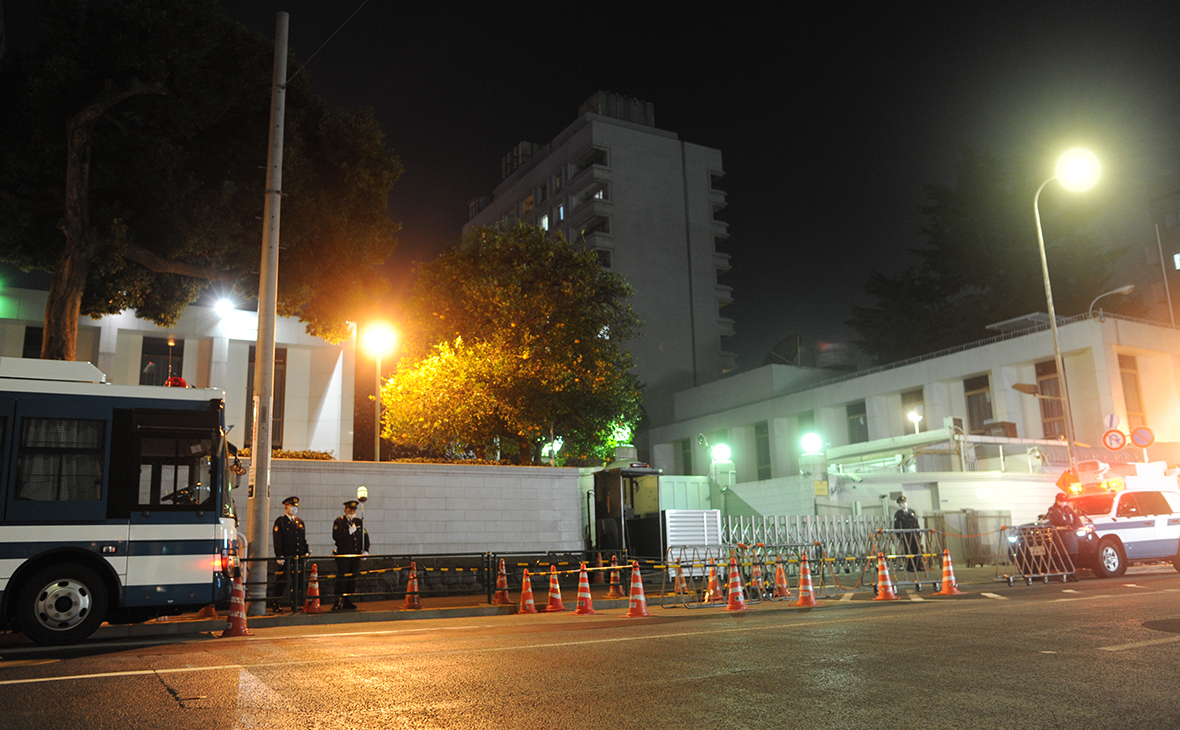 Вид на здание посольства РФ в Токио
