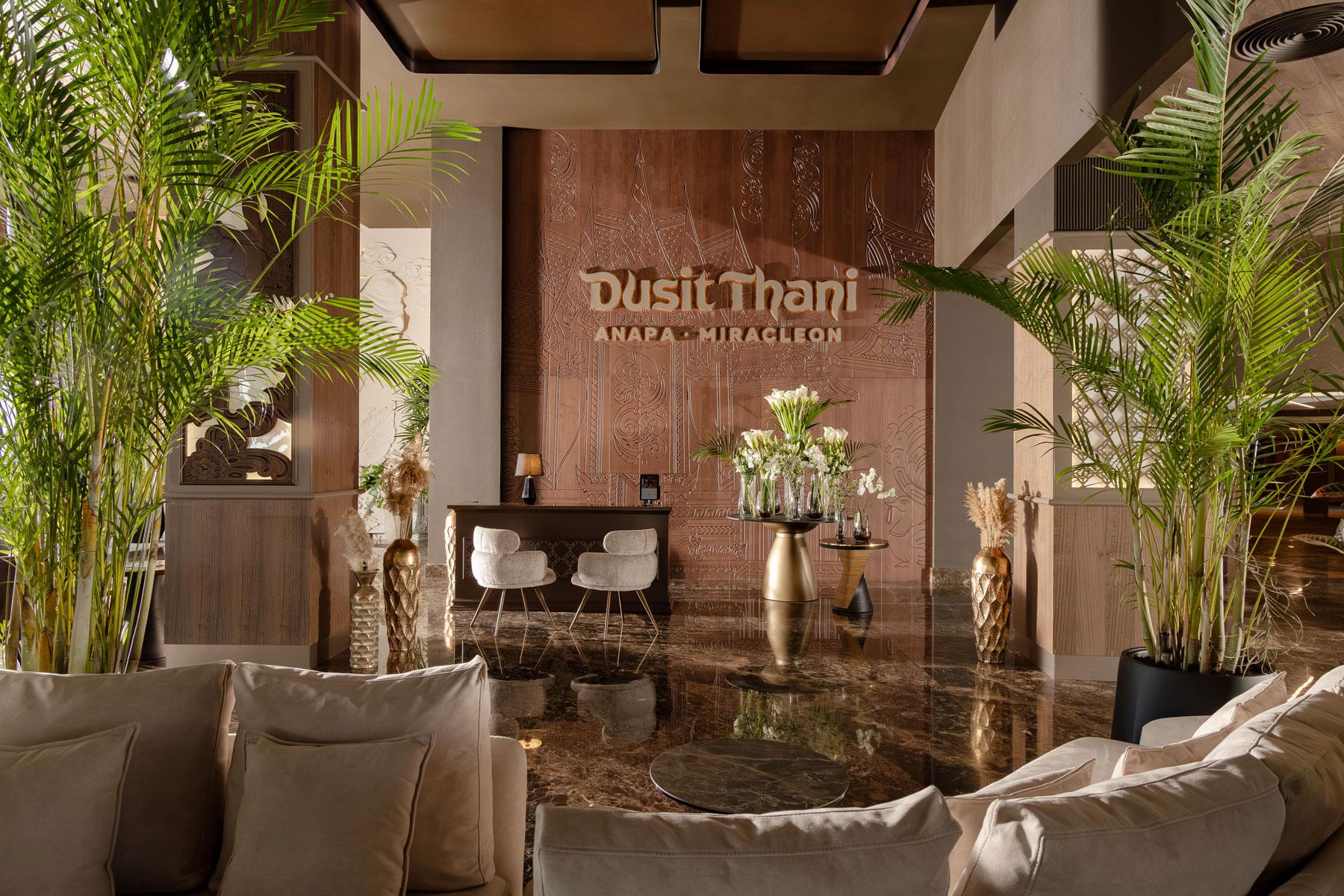 Лобби отеля Miracleon Dusit Thani Resort &amp; SPA Anapa 5*