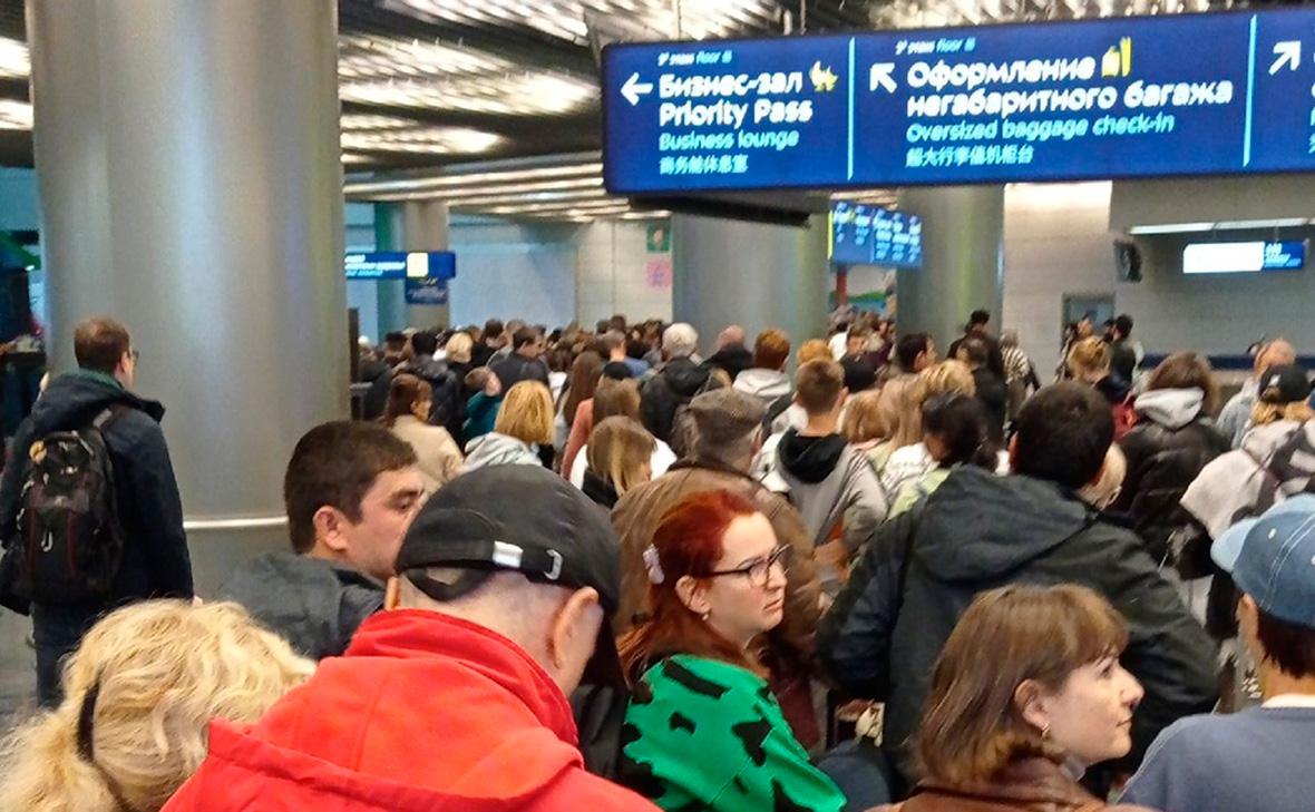 Обстановка в аэропорту Внуково
