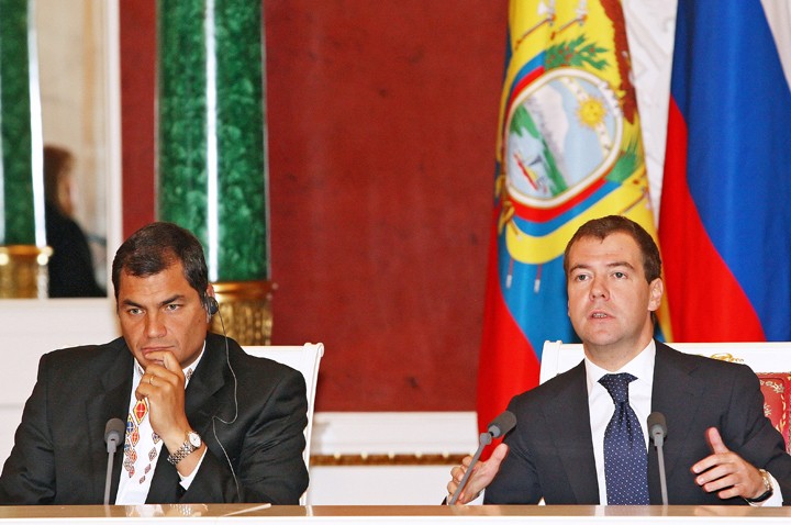Президент Эквадора Рафаэль Корреа в Москве