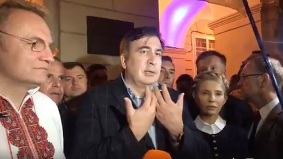 На Украине завели уголовное дело после прорыва Саакашвили через границу