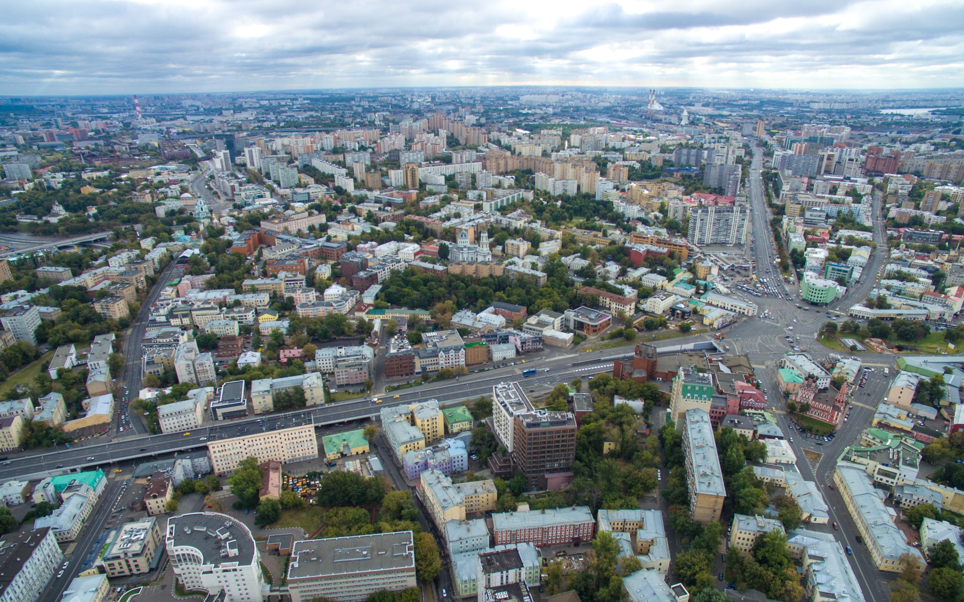 Вид на Таганский район Москвы