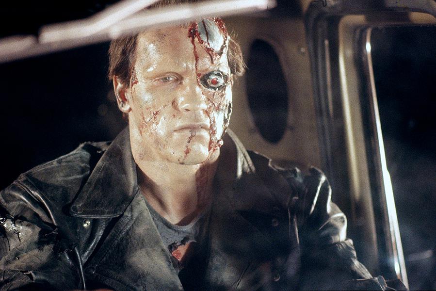Арнольд Шварценеггер в фильме «Терминатор», 1984 год