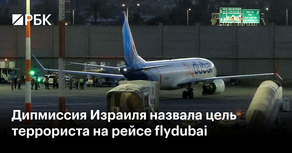 Дипмиссия Израиля назвала цель террориста на рейсе flydubai
