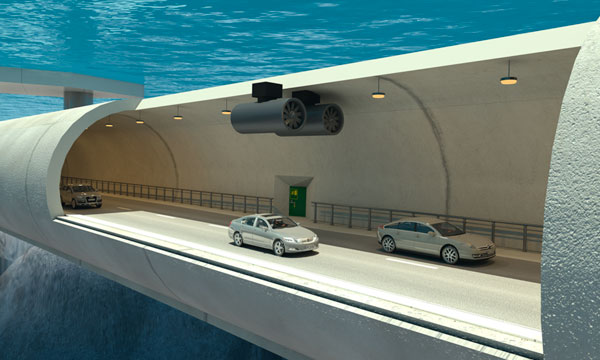 В Норвегии предложили построить первый в мире подводный плавающий тоннель