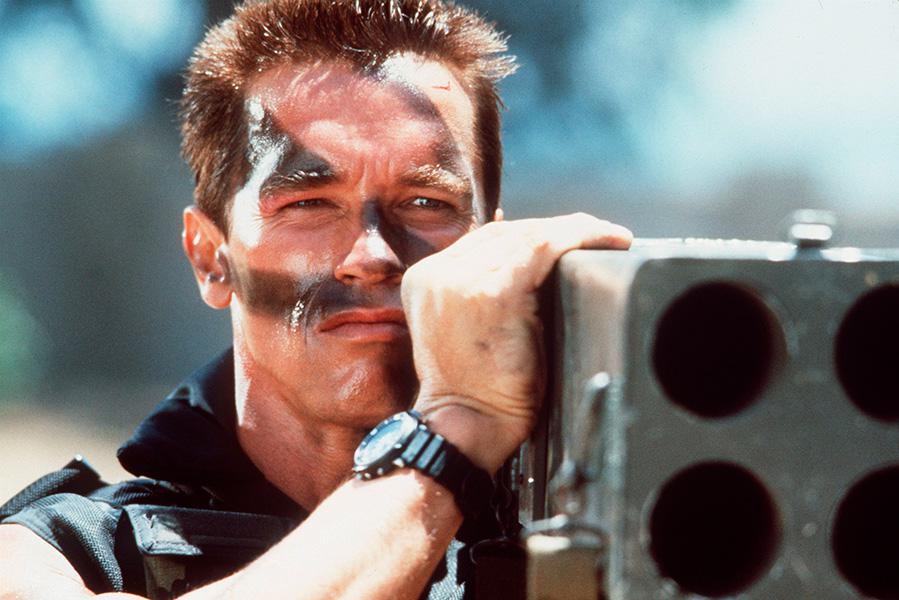 Арнольд Шварценеггер в фильме «Коммандос» Марка Лестера, США, 1985