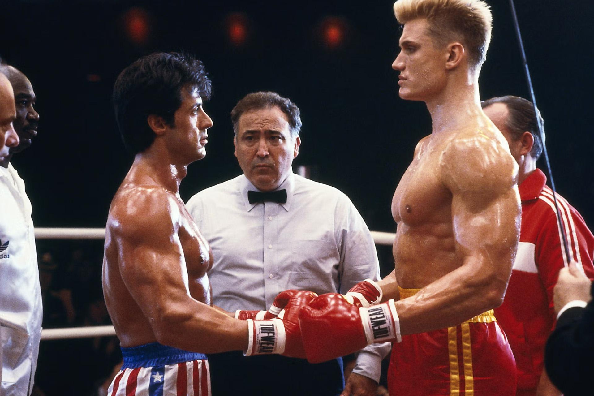 Сильвестр Сталлоне и Дольф Лундгрен, &laquo;Рокки-4&raquo;