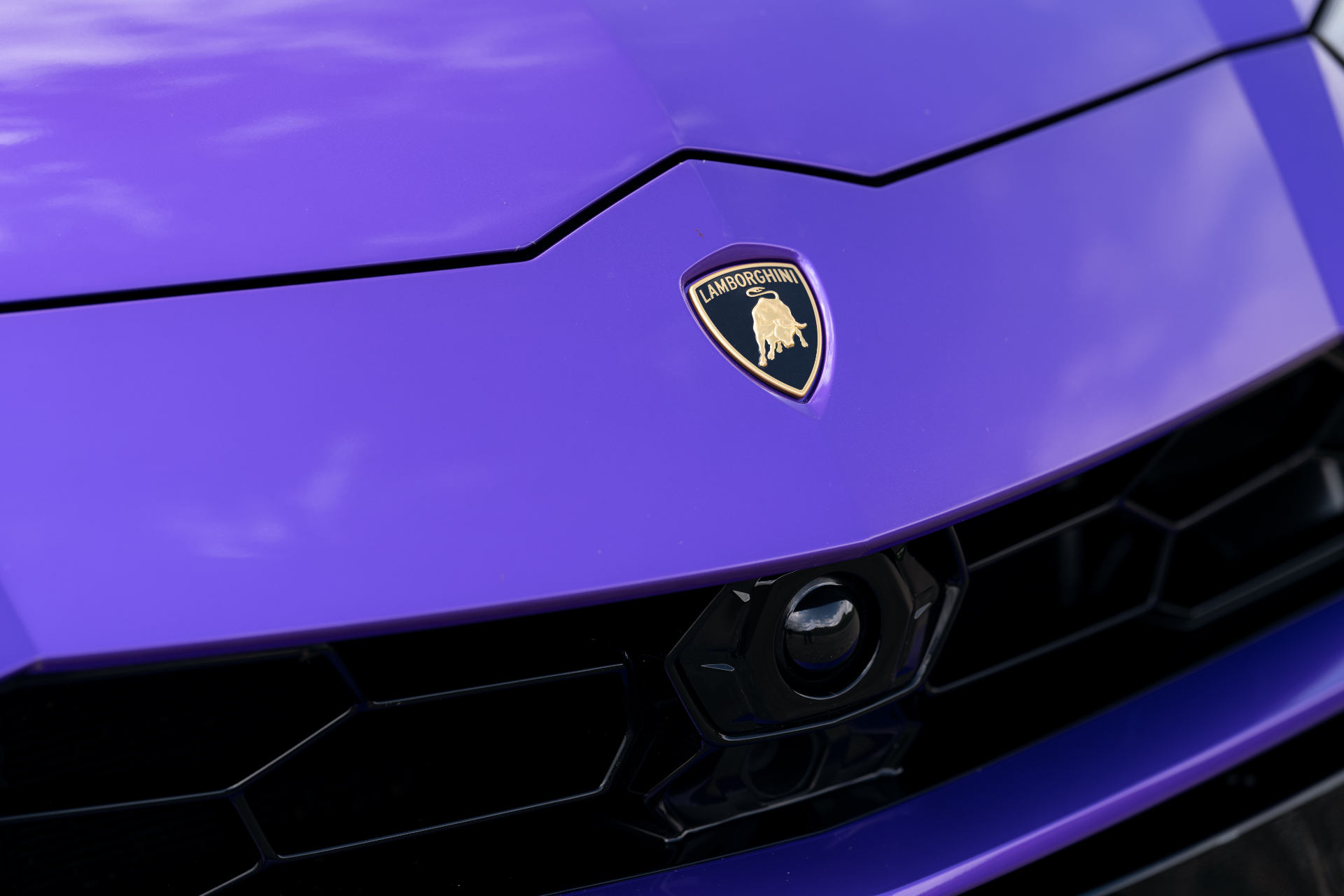 Эмблема и часть радиатора кроссовера Urus, Lamborghini