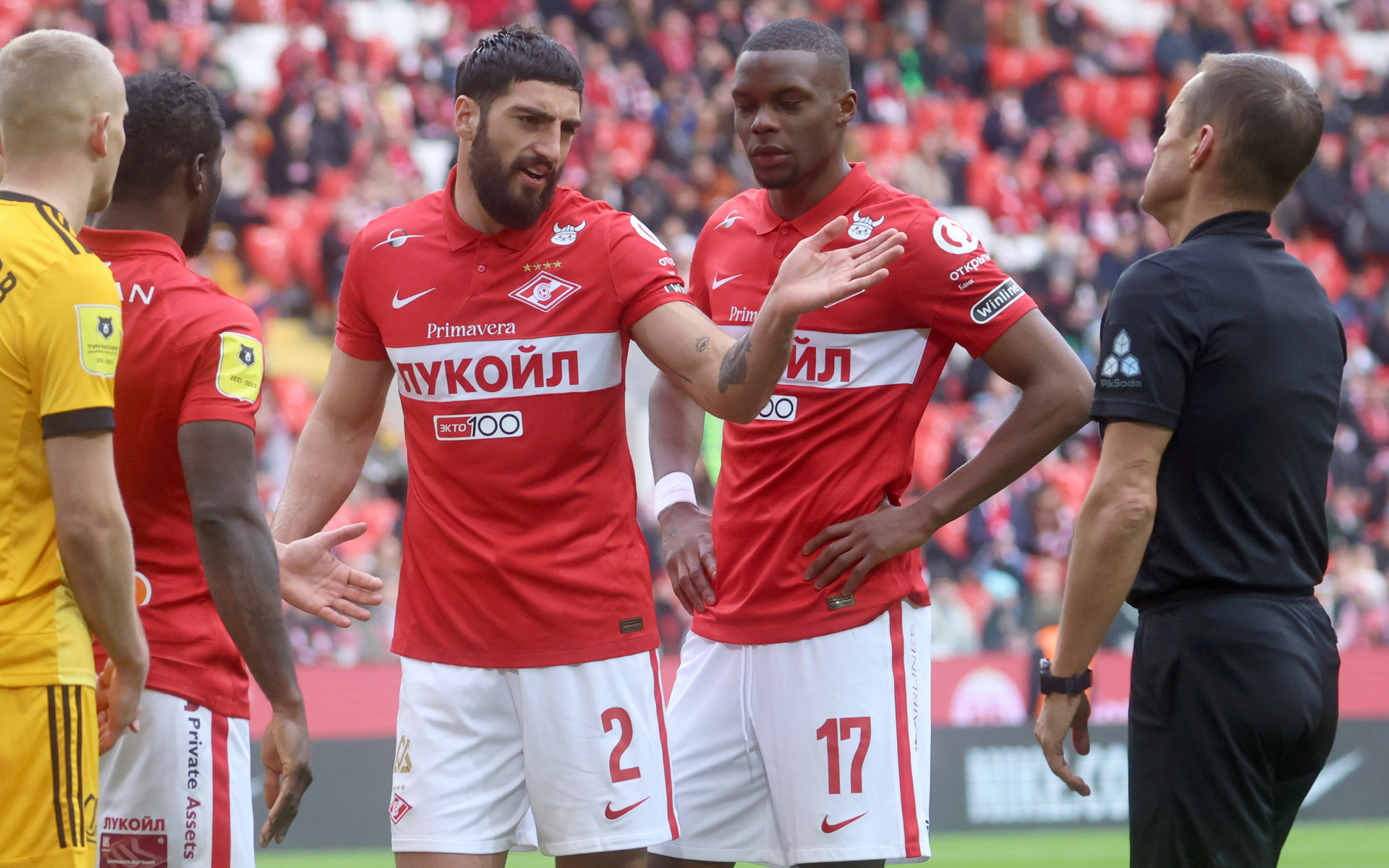 Spartak players  Samuel Gigot and Christopher Martins