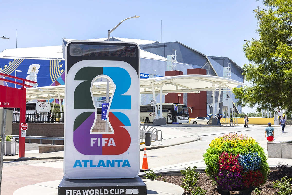 Центр Атланты готовится принять матчи чемпионата мира по футболу FIFA 2026