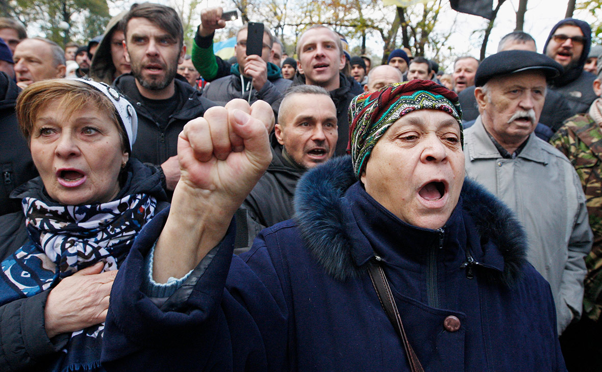 Акция Саакашвили в Киеве. 22 октября 2017 года


