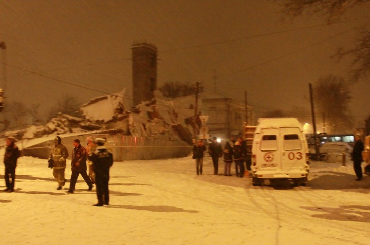 В Таганроге обрушилось строящееся здание