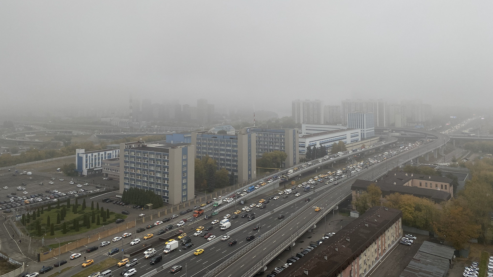 Туман в Москве