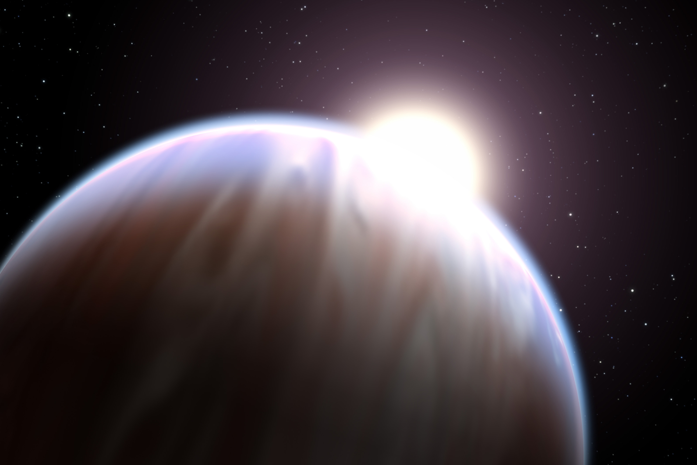 Экзопланета, относящаяся к типу газовых гигантов. Находится в ​созвездии Лисички, ее размеры сопоставимы с Юпитером и немного превосходят его. Материнская звезда &mdash; оранжевый карлик HD 189733 A. В 2007 году было установлено, что атмосфера здесь полна пыли. Скорость ветра в атмосфере планеты составляет 2 км/сек.

