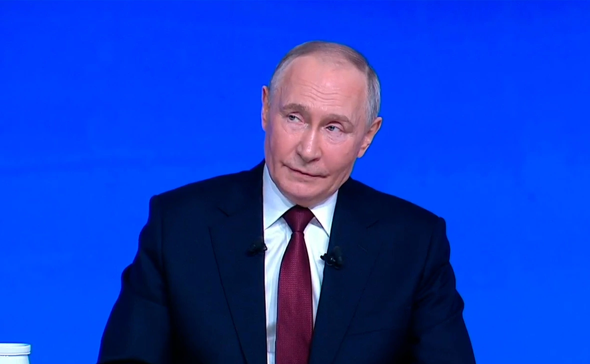 Трансляция прямой линии президента России Владимира Путина