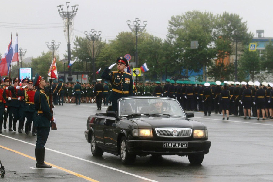 Торжественное&nbsp;шествие,&nbsp;посвящённое 80-летию Победы над милитаристской Японией и окончанию Второй мировой войны на Сахалине