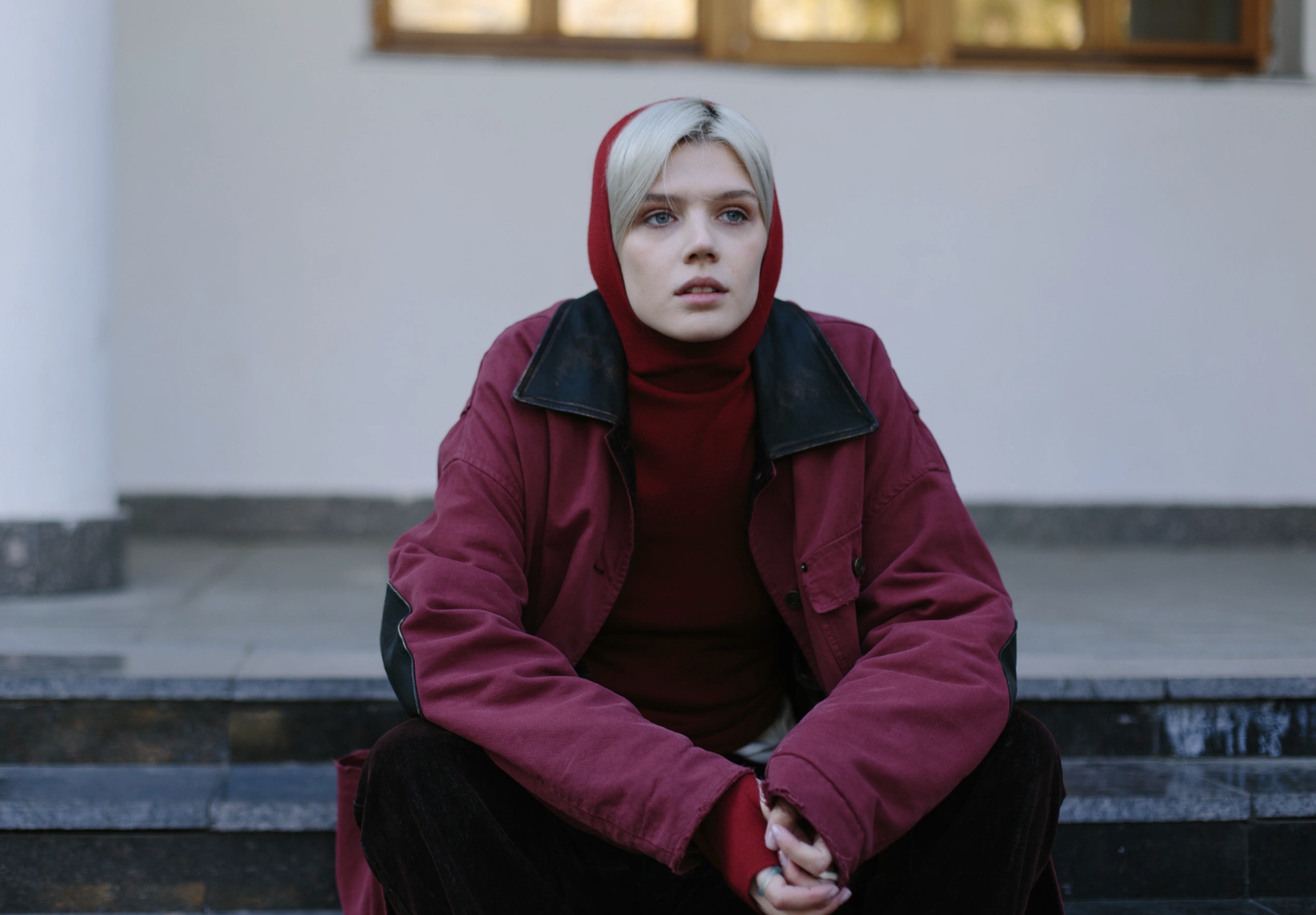 Анастасия Красовская на съемках сериала «Фейк»