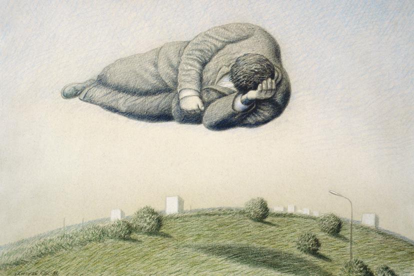 Гариф Басыров. «Полдень I». Из серии «Обитаемые пейзажи». 1987–1988. Частная коллекция