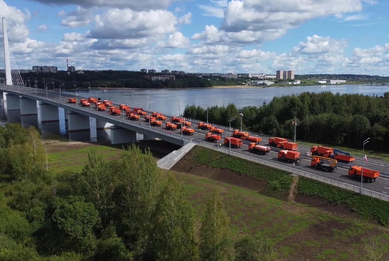 Владимир Путин по видеосвязи поздравил череповчан с пуском нового моста