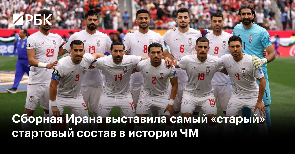 Сборная Ирана выставила самый «старый» стартовый состав в истории ЧМ