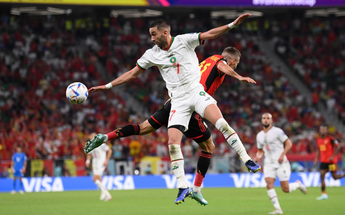 Сборная Марокко возглавила группу на ЧМ после победы над Бельгией