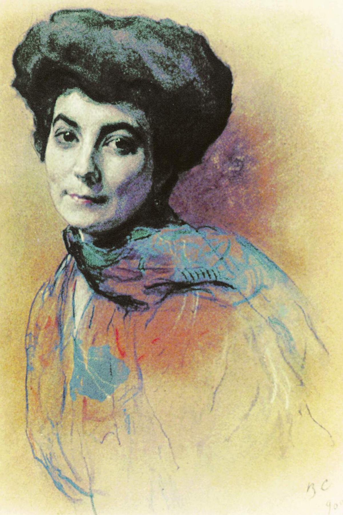 Портрет Елены&nbsp;Рерих,&nbsp;Валентин Серов,&nbsp;1909