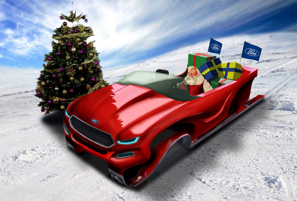 Какие автосани приготовили для Санта-Клауса разные компании