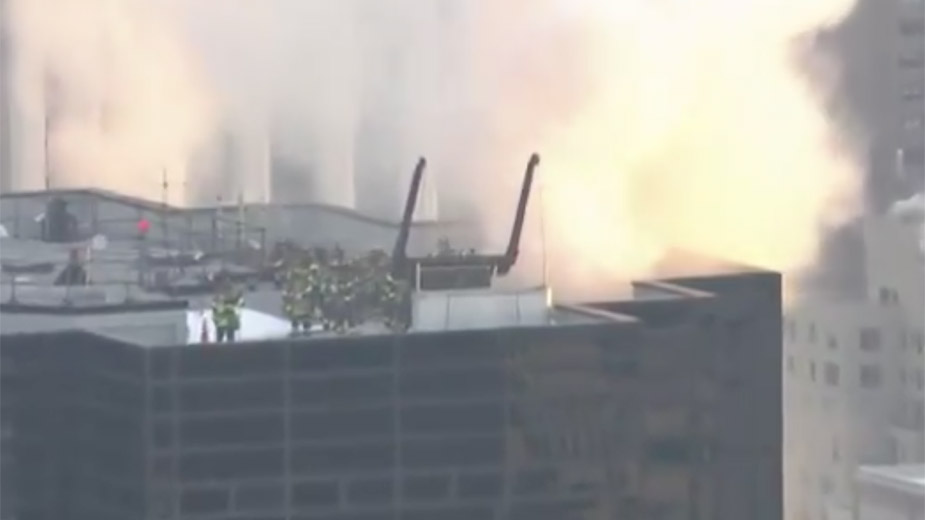 В Нью-Йорке загорелась Trump Tower