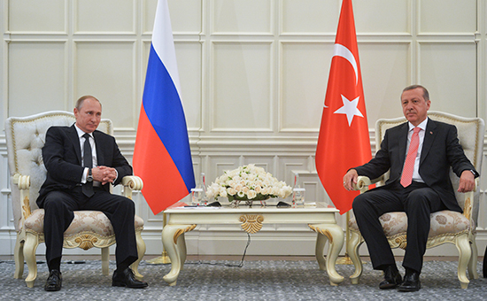 Президент России Владимир Путин и президент Турции Реджеп Эрдоган