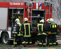 Пожар в офисе РЖД в центре Москвы