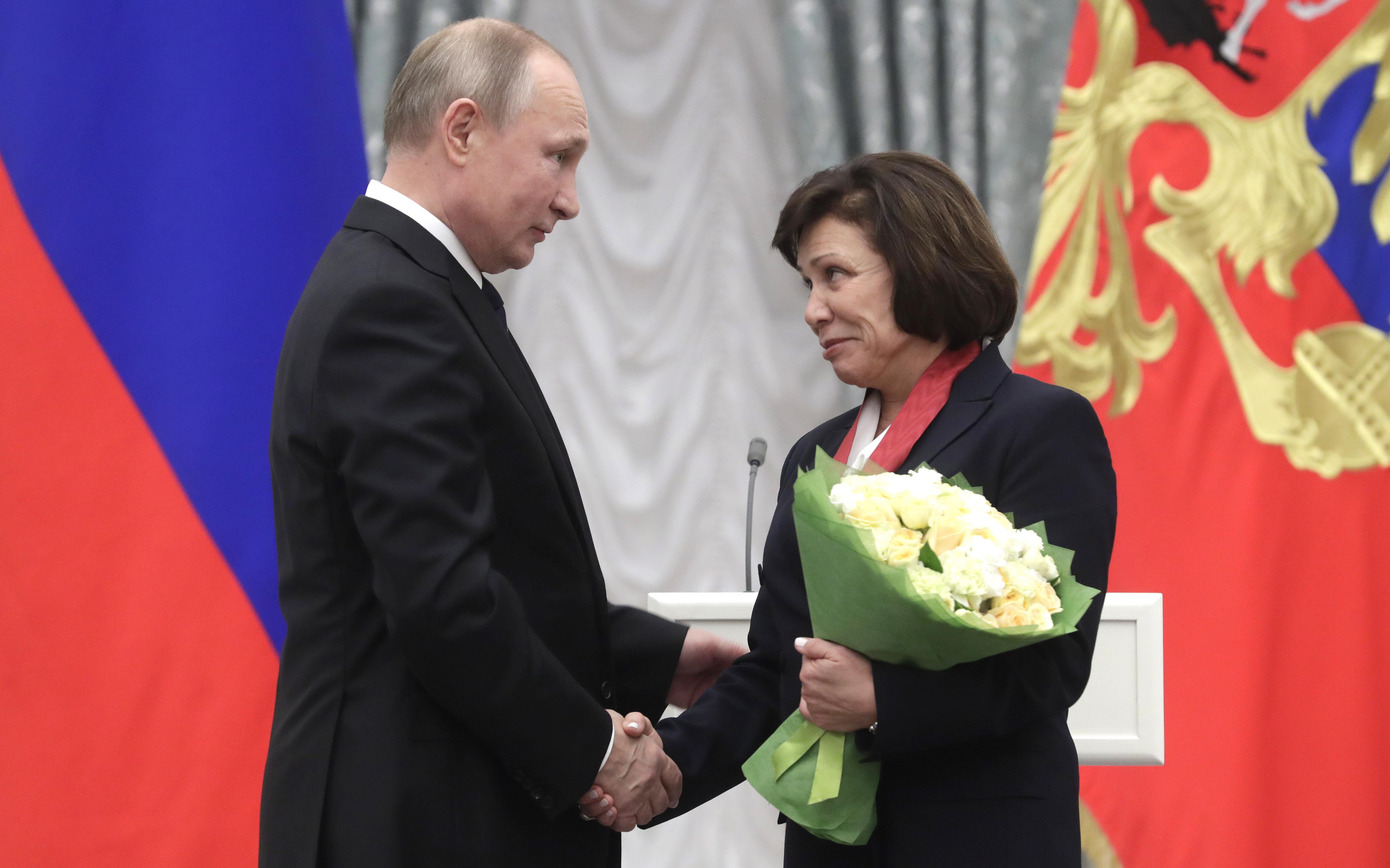 Владимир Путин и Ирина Роднина