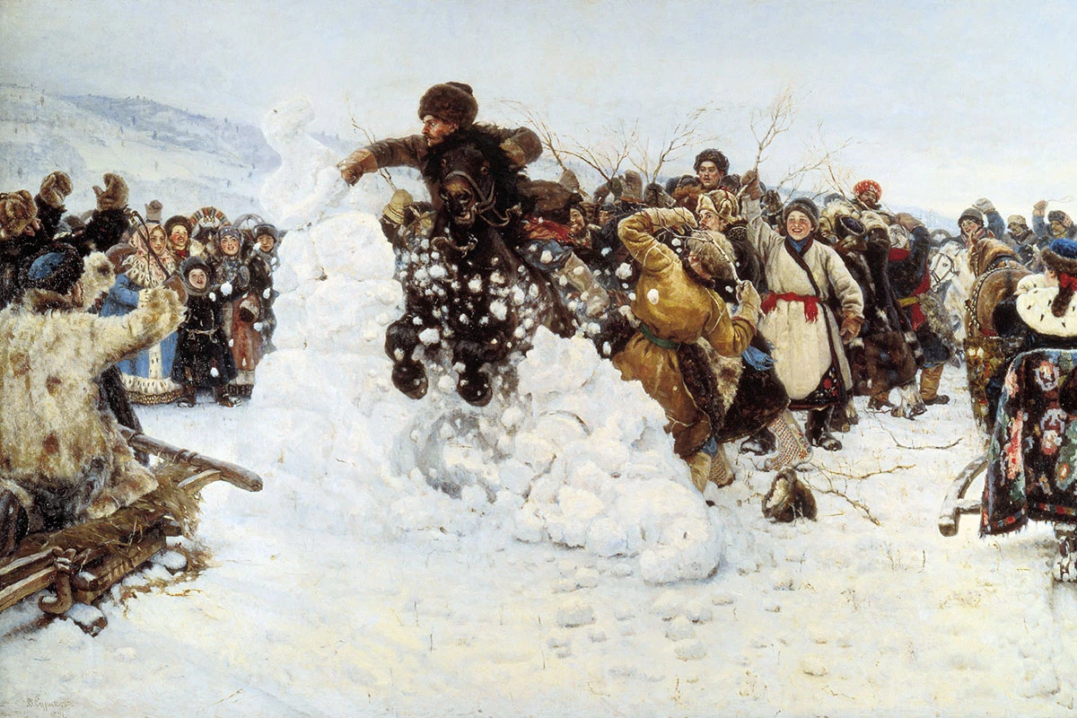 Василий Суриков, «Взятие снежного городка»