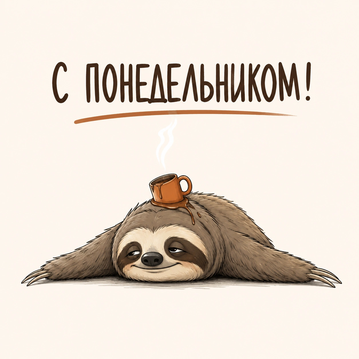 Прикольная открытка для понедельника